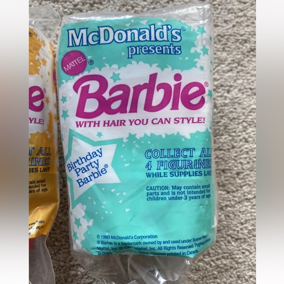 Vintage McDonald’s Barbie With Hair You Can Style Happy Meal Toy 1993 - Picture 3 of 8
